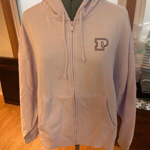 NWT PINK Victoria's Secret Light Purple Hoodie Sz XL